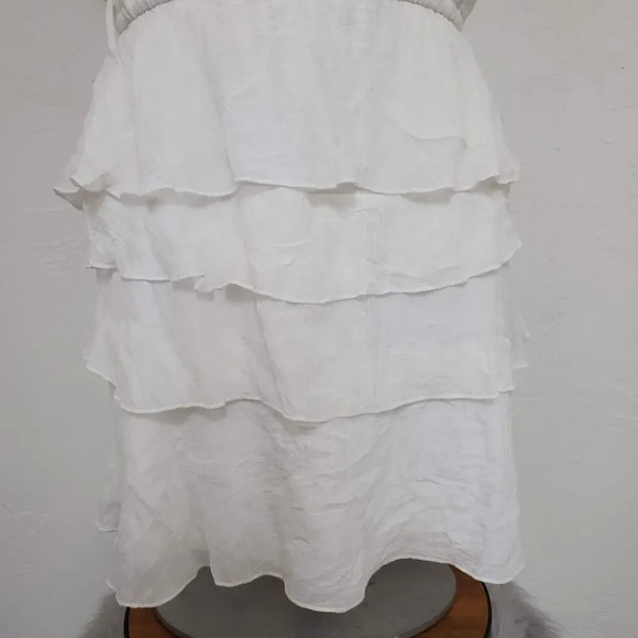RUE 21 | White Tier Chiffon Strapless Dress - Picture 3 of 10